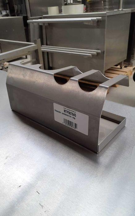 Ekspozytor/stojak do hot-dogów inox 26×11×12 cm