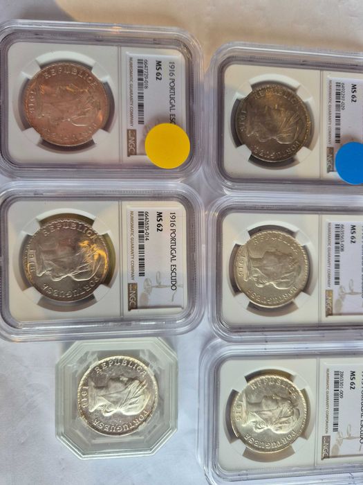 Moedas de 1 Ecudo prata ( 1915/1916