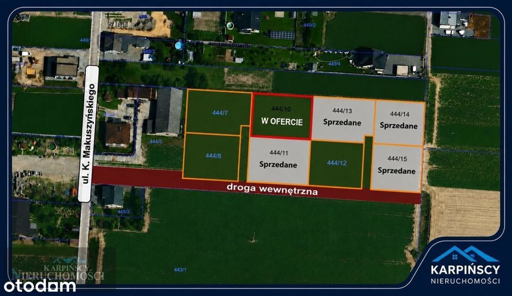 Atrakcyjna działka budowlana  870  m2 Racibórz-Sudół