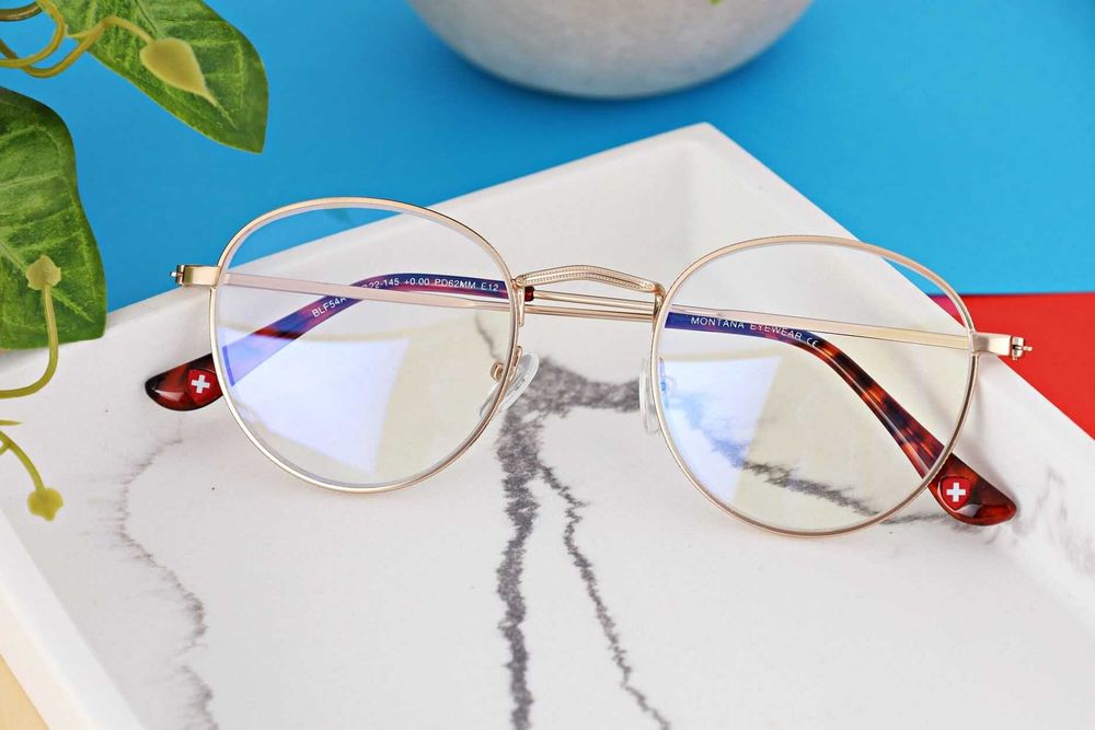 Okulary Zerówki z Filtrem Niebieskim do komputera HBLF54 moc: 0