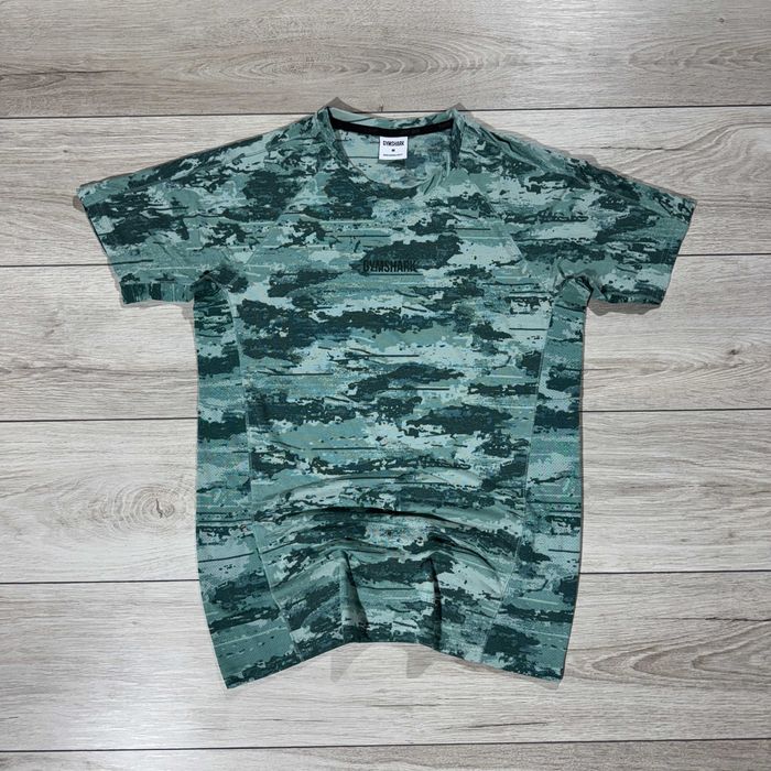 Спортивна Футболка Джимшарк Gymshark Камуфляжна Бірюзова, розмір M