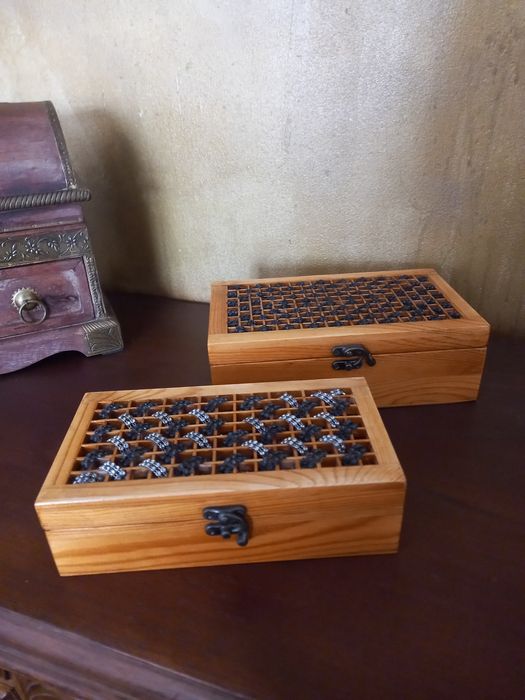 Caixas de madeira