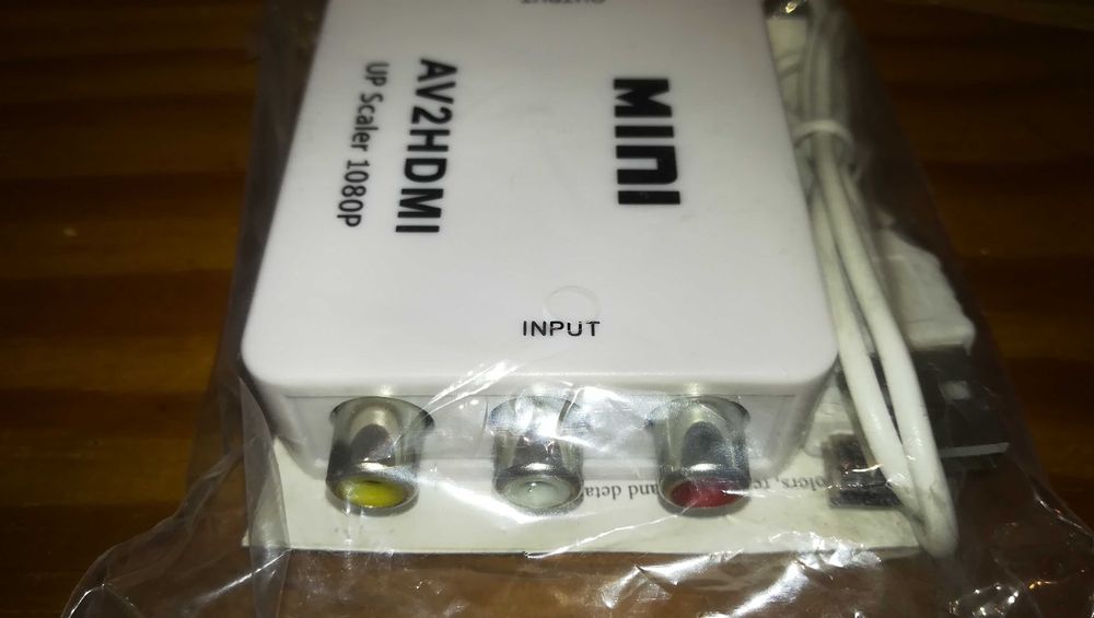 Conversor AV para HDMI - Novo e Lacrado