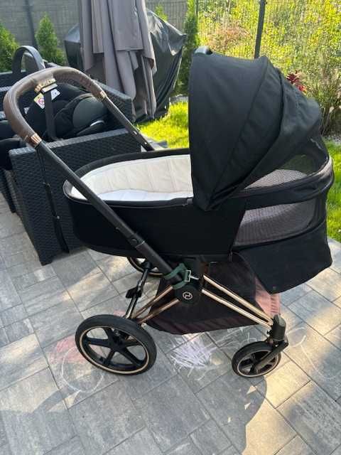 Wózek dziecięcy Cybex Priam 2.0 Rose Gold  Gondola + Spacerówka