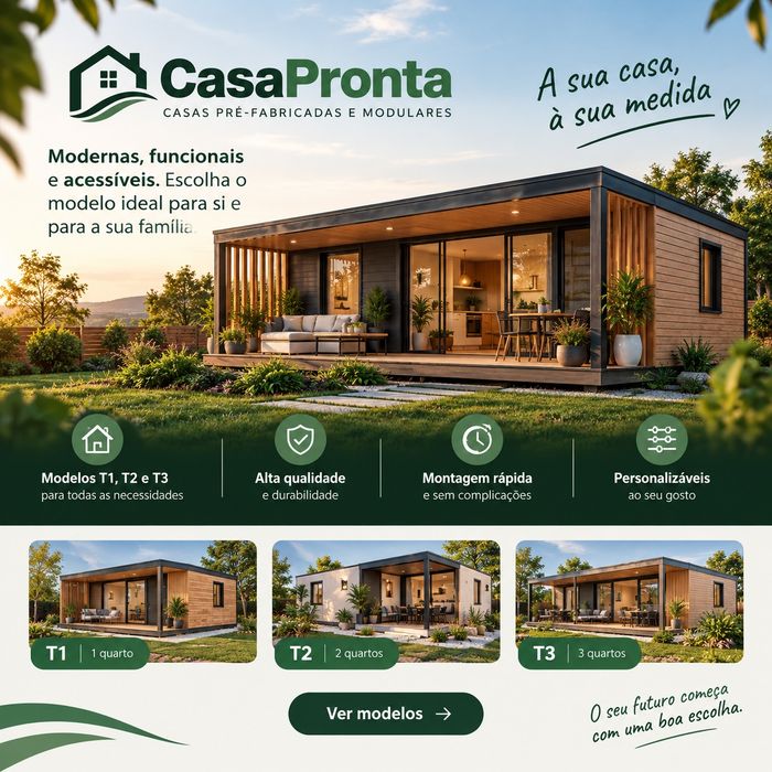 Casas modulares e pre fabricadas