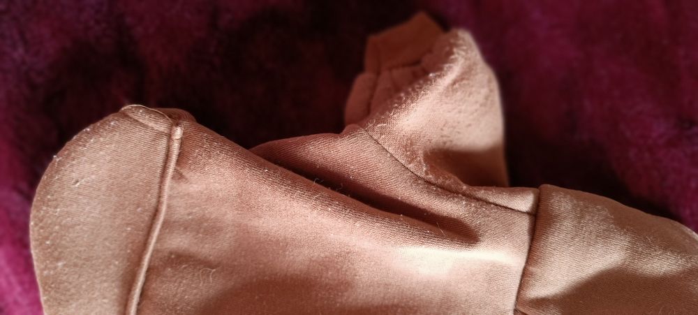 2 camisolas para cão. Uma azul e a outra castanho. Com algum uso