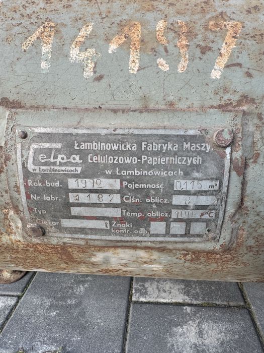 Zbiornik sprężonego powietrza sprężarka WAN 115 litrów kompresor