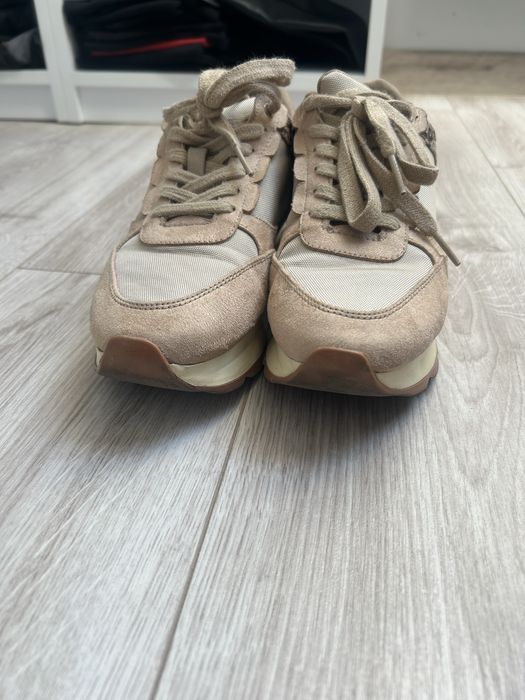 Sneakersy Zara 36 bezowe na platformie buty sportowe