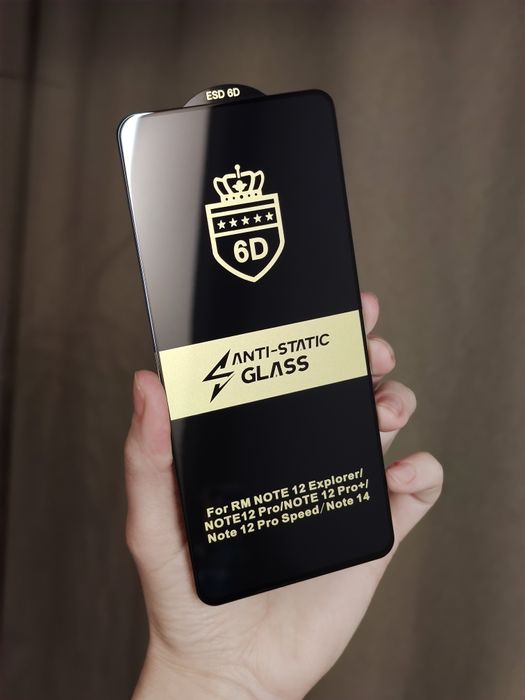 Захисне скло 6D Anti-Static для Xiaomi Redmi Note  12 Pro  Note 14