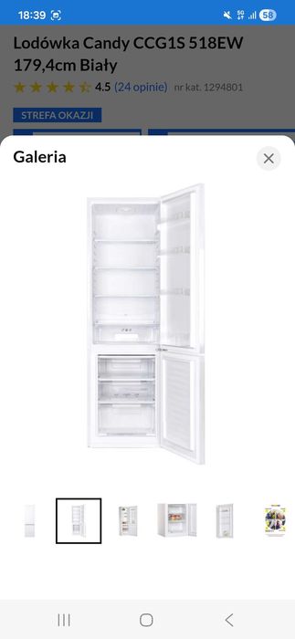 Lodówko-zamrażarka Candy