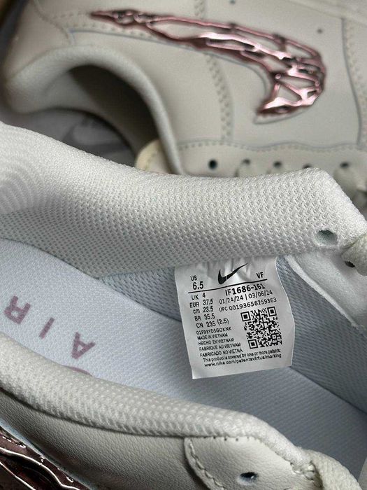 НОВИНКА Air Force 1 Low Molten Metal Pink / Black White преміум якість