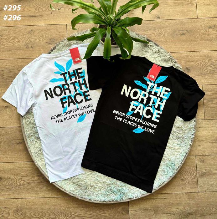 Черная / Белая - Новые Футболки The North Face Mountains