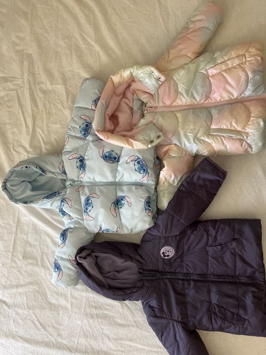 3 casacos acolchoados