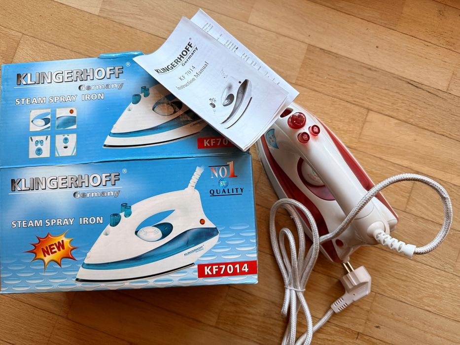 żelazko parowe Klingerhoff KF7014 steam spray iron