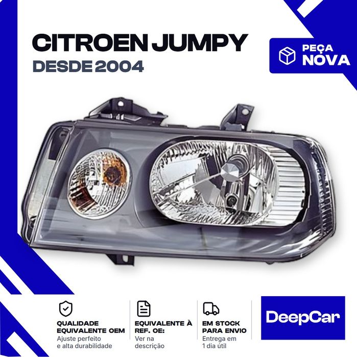 Farol Citroen Jumpy Frente Esquerdo (2004 em diante) Peça Nova