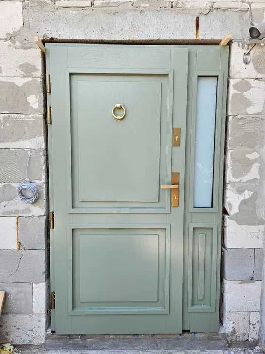 Drzwi zewnętrzne dębowe Producent Pomiar Montaż Dostawa Dotacja