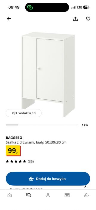 Szafka ikea 50x30x80