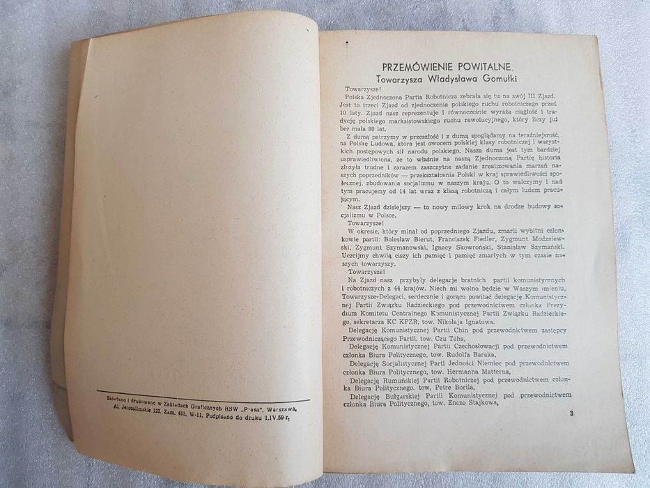 Nowe drogi- III Zjazd PZPR-kwiecień 1959