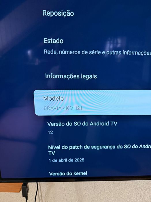 TV OLED, 65 polegadas BRAVIA XR-65A80K