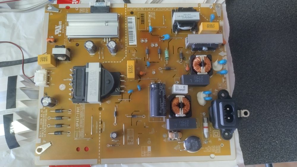 Conjunto TV LG, Fonte, Main, cablagem
