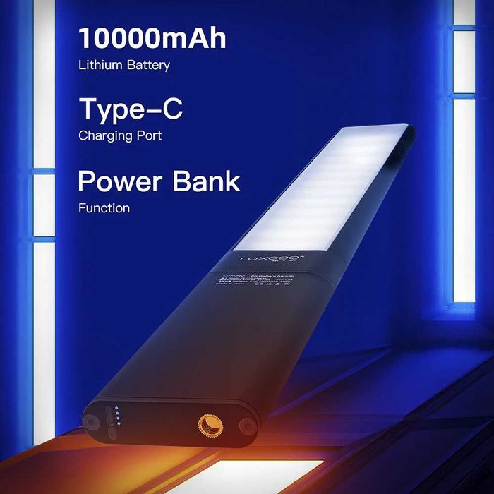 Luz LED RGB Profissional LUXCEO P6 NOVO A ESTREAR (C/ App e PowerBank)