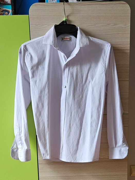 Koszula biała wizytowa dla chłopca rozmiar 146 cm
