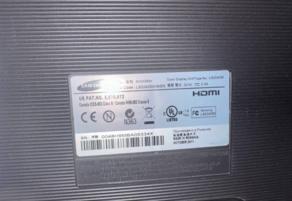 Monitor samsung 22 cale