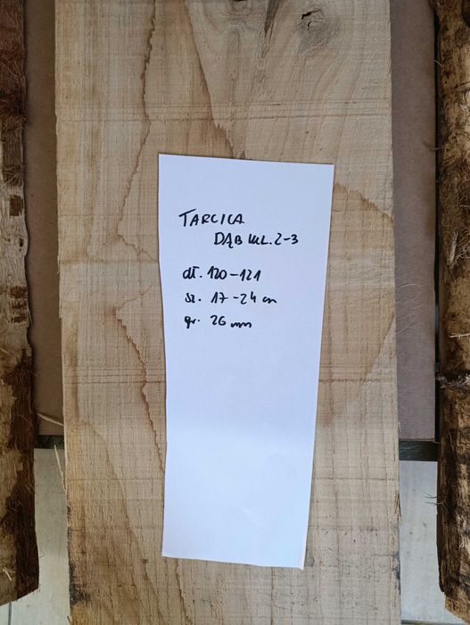 Tarcica dębowa po suszarni dąb suchy RUSTIC
