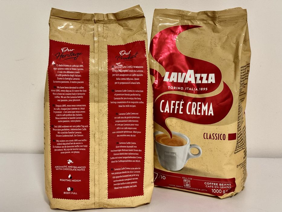Кава в зернах Зернова Кава Lavazza Caffe Crema Classico, 1 кг 7/10