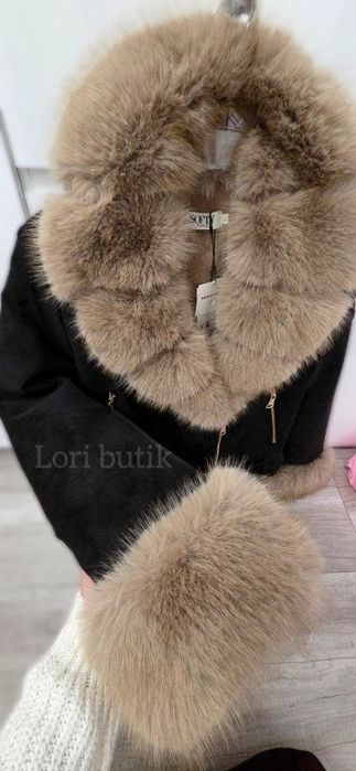 Ramoneska softy zamszowa mis lis jenot katana kurtka