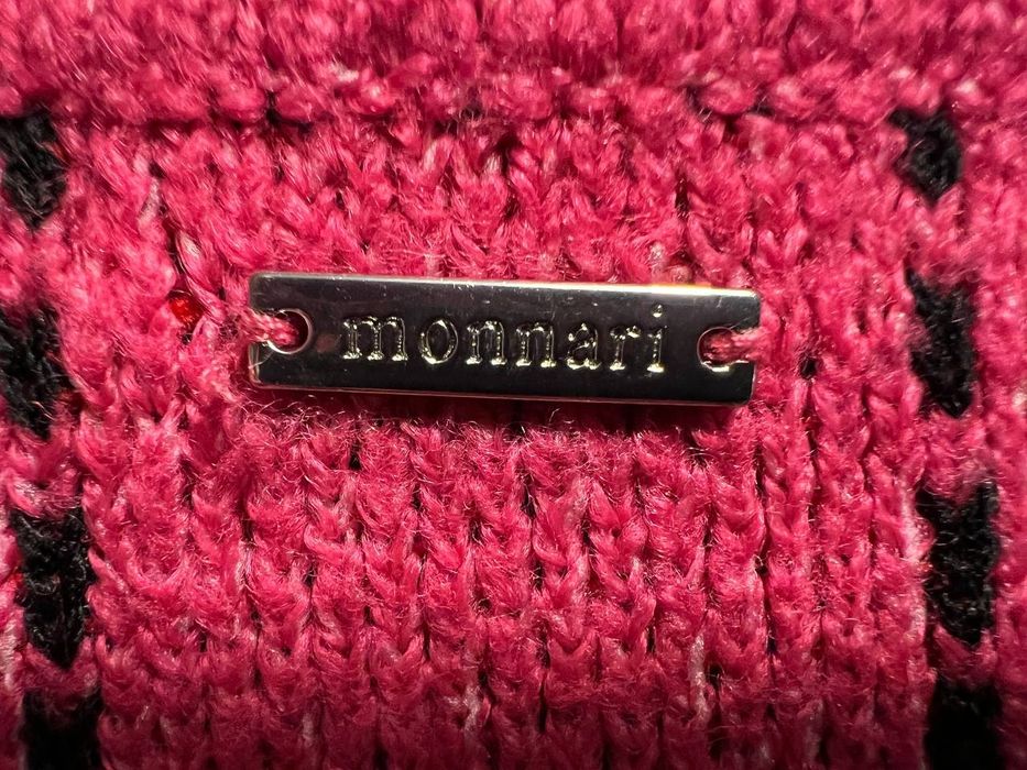 Stylowy sweter w kratę MONNARI