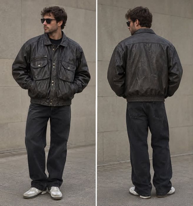 Куртка кожаная Aviator Vintage Оригинал Розмір М