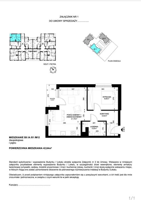Nowoczesne mieszkanie dwupokojowe z aneksem kuchennym
