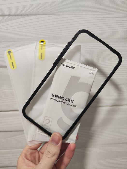 iPhone 16 Pro Max / Pro / Plus / 16. Захисне скло Baseus, 2 штуки