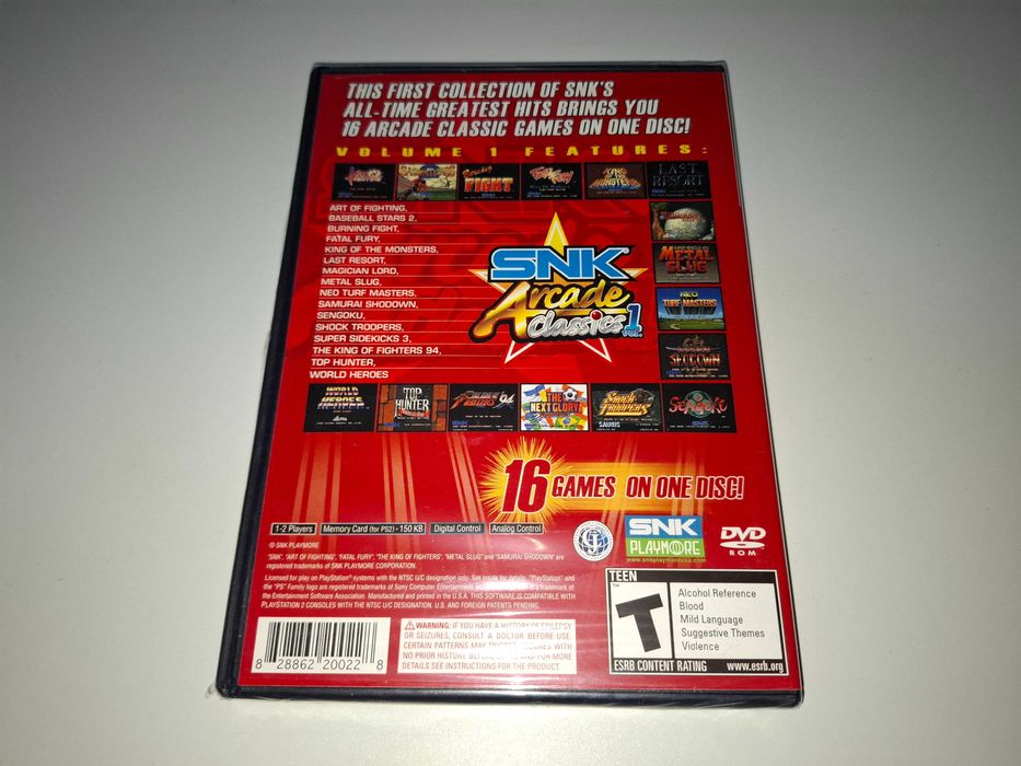 SNK Arcade Classics vol. 1 [Nowa, NTSC-U] Sony PS2