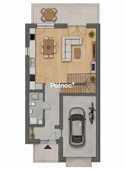 Nowoczesny dom w spokojnej i zielonej okolicy - Widok 5