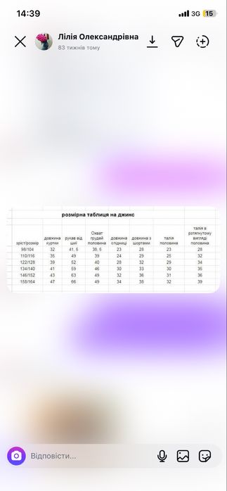 Костюм для дівчинки