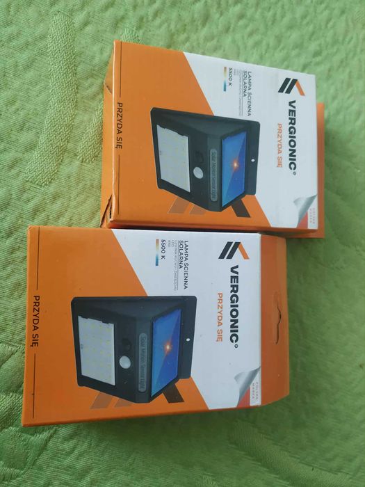 2 lampki na ładowanie słoneczne czujnik ruchu GRATIS przesyłka