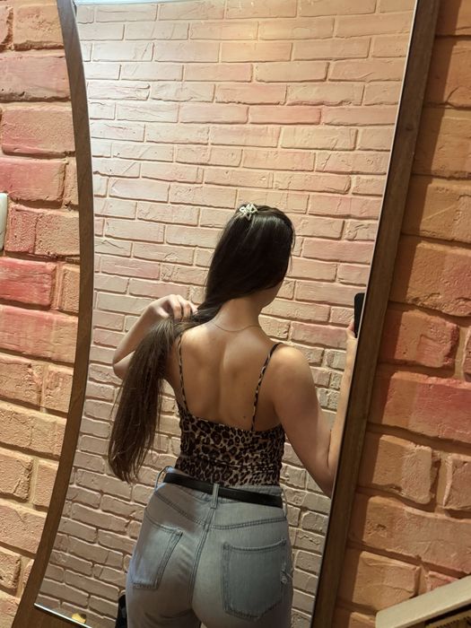 Боді зара леопард розмір S