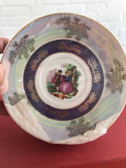 Porcelana serwis kawowy retro serwis