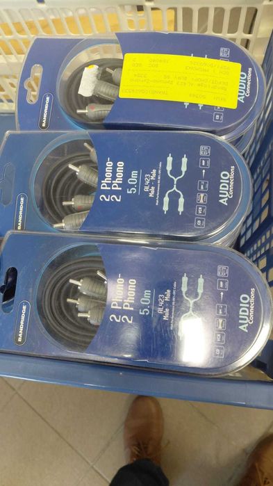 20 x CINCH Bandridge AL423 – Kabel Audio RCA 5m OFC - Nowy / Oryginalne Opakowanie - 20szt