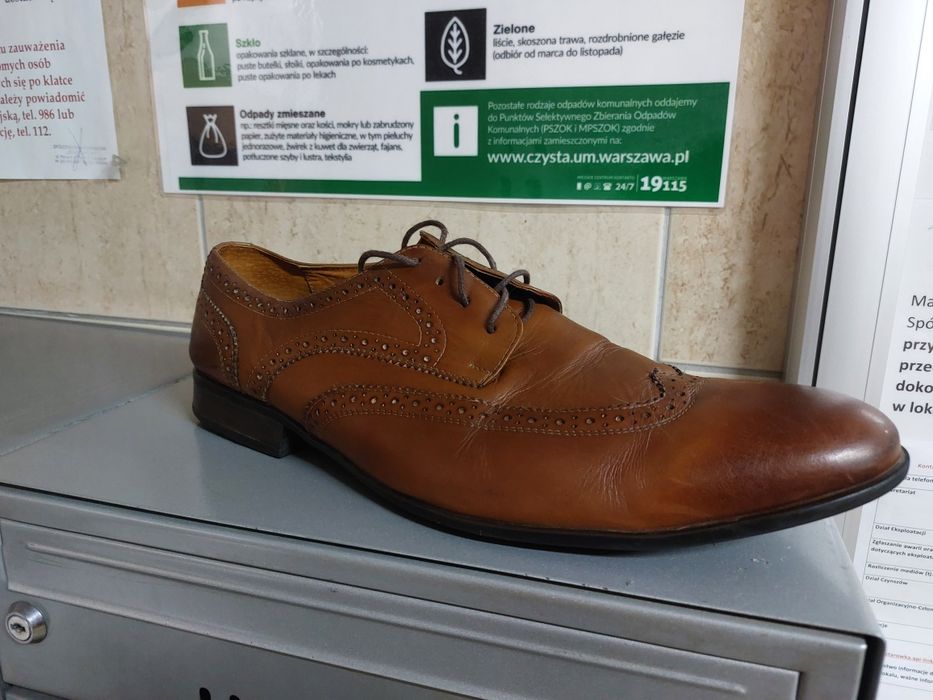 Półbuty męskie Kubarski-skóra 48r