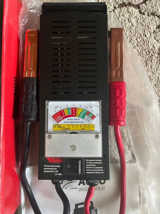 Тестер акумуляторів Auto Assistance (навантажувальна вилка)