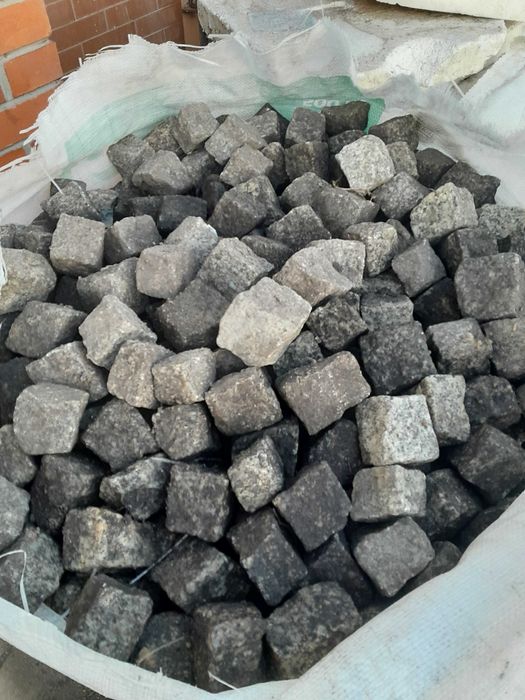 Kostka granitowa szara z rozbiórki