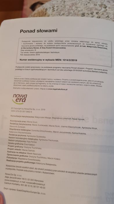 Ponad słowami 1 podstawowy i rozszerzony