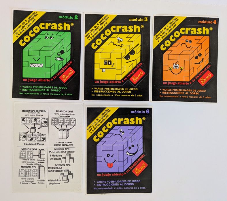 Jogo Coco Crash, Autocolantes antigos