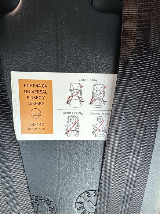Детское автокресло / Автокрісло 9–36 кг Нове ECE R44/04