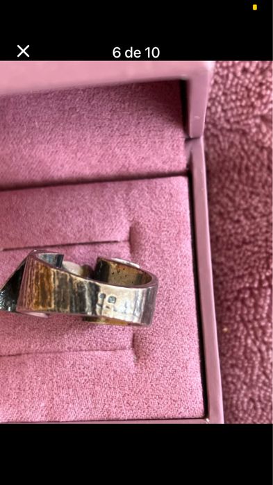 Anel em prata com perola