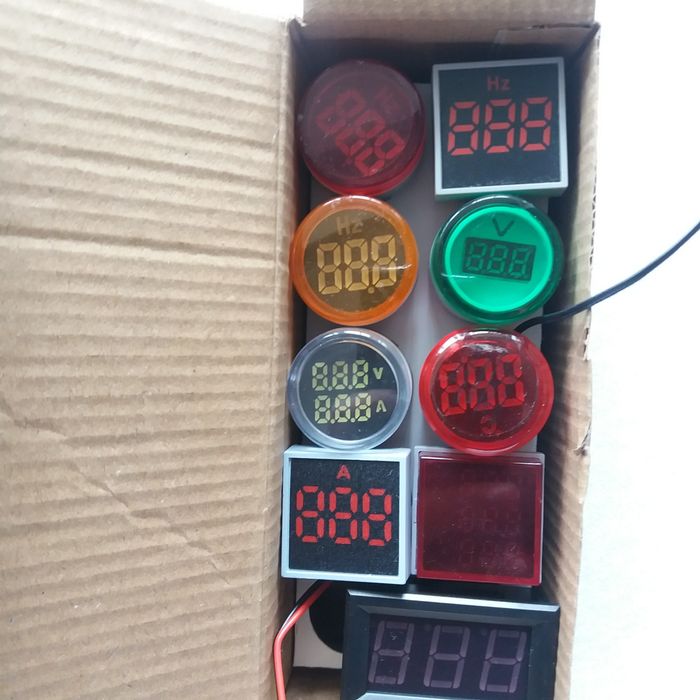 Вольтамперметр цифровой 500В  10А 30А 50А 100А двунаправленный, крокод