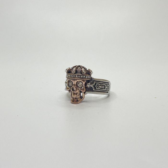 TANIO! Sygnet pierścionek ring obrączka czaszka diamenty